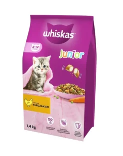 WHISKAS Junior 1,4 kg alimento secco completo con pollo per gattini
