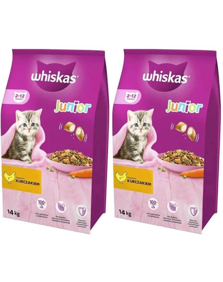 WHISKAS Junior 2x14kg