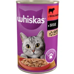 WHISKAS 1+ Manzo in salsa 24x400g