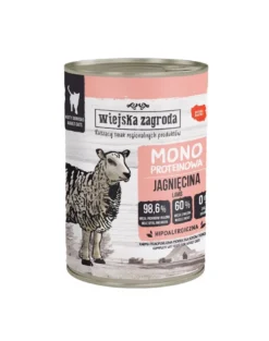 WIEJSKA ZAGRODA Cibo umido monoproteico con agnello per gatti 400 g