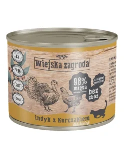 WIEJSKA ZAGRODA Kitten Tacchino e pollo per gattini 200 g