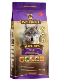 WOLFSBLUT Black Bird Adult per cani con tacchino e patate dolci 12,5 kg