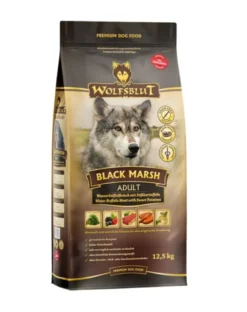 WOLFSBLUT Black Marsh Adult Alimento secco per cani con carne di bufalo d'acqua e patate dolci 12,5 kg