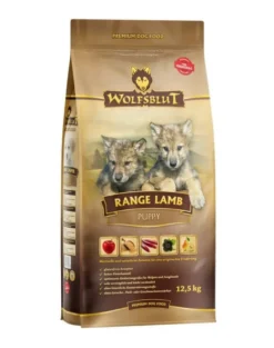 WOLFSBLUT Range Lamb Puppy per cuccioli con agnello e riso integrale 12,5 kg