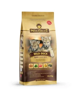 WOLFSBLUT Wild Duck Large Breed Puppy per cuccioli di taglia grande con anatra 12,5 kg