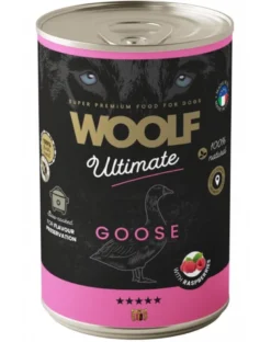 WOOLF Ultimate Adult Dog Goose and Raspberries 400g cibo umido con anatra e lamponi per cani