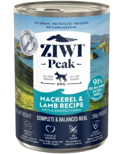 ZIWIPEAK Dog Mackerel & Lamb Sgombro e agnello 390 g