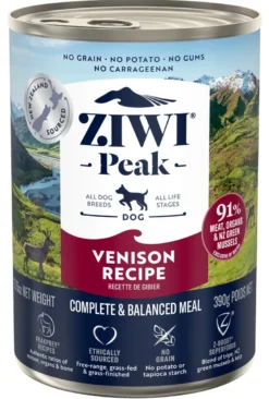 ZIWIPEAK Dog Venison Selvaggina 12 x 390 g
