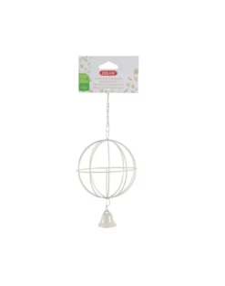 ZOLUX Palla per fieno in metallo da appendere, diametro 10 cm, beige